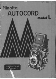 Minolta Autocord L manual. Camera Instructions.